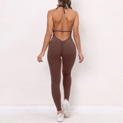 Yoga Set V Back Jumpsuit