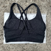 Women's solid color cross back sports bra