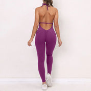 Yoga Set V Back Jumpsuit