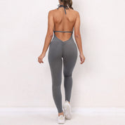 Yoga Set V Back Jumpsuit