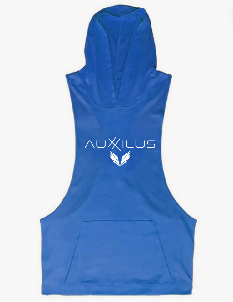 Auxxilus Fitness Hooded Tank Top Vest Stringer