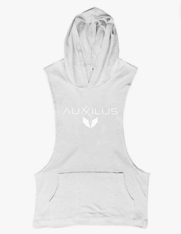 Auxxilus Fitness Hooded Tank Top Vest Stringer