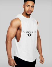 Auxxilus Fitness Hooded Tank Top Vest Stringer
