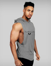 Auxxilus Fitness Hooded Tank Top Vest Stringer
