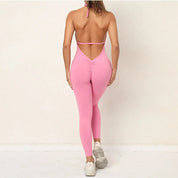 Yoga Set V Back Jumpsuit
