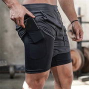 Men's Double Deck Shorts | 2 in 1 Gym Shorts | Auxxilus