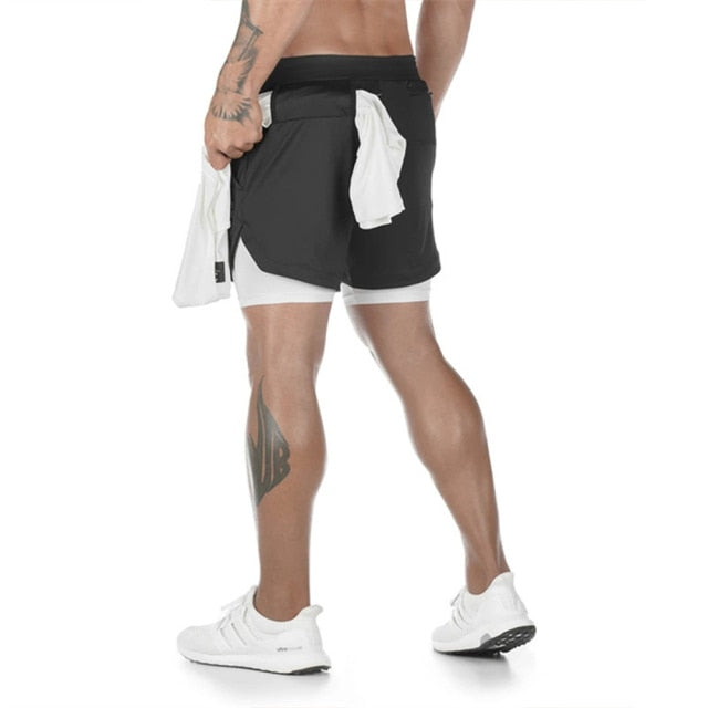 Men's Double Deck Shorts | 2 in 1 Gym Shorts | Auxxilus