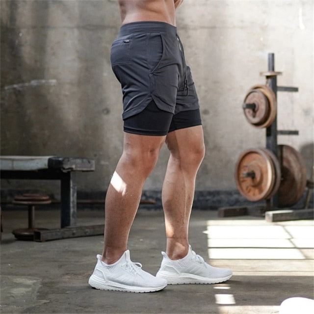 Men's Double Deck Shorts | 2 in 1 Gym Shorts | Auxxilus
