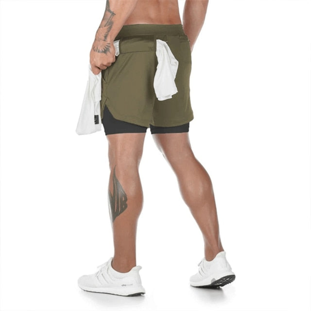Men's Double Deck Shorts | 2 in 1 Gym Shorts | Auxxilus