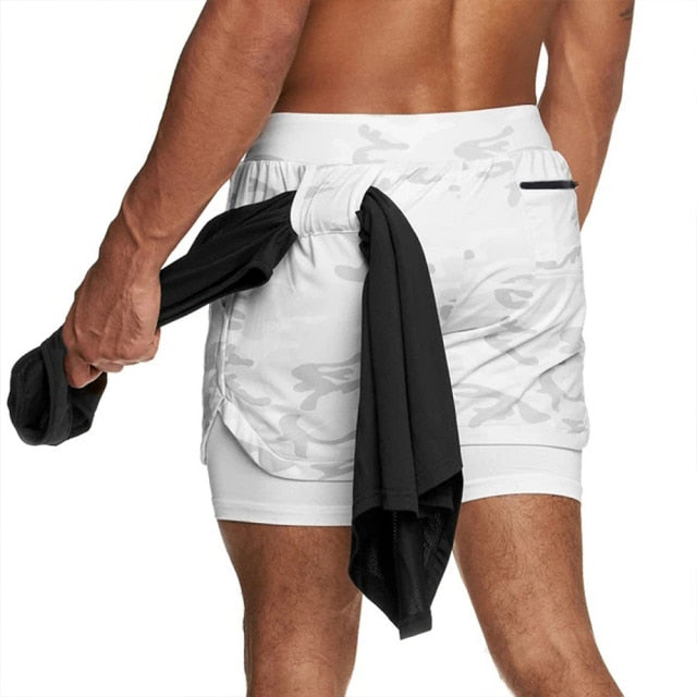 Men's Double Deck Shorts | 2 in 1 Gym Shorts | Auxxilus