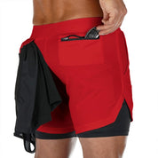Men's Double Deck Shorts | 2 in 1 Gym Shorts | Auxxilus