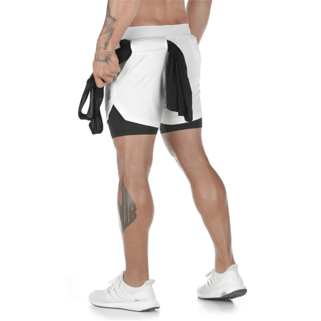 Men's Double Deck Shorts | 2 in 1 Gym Shorts | Auxxilus