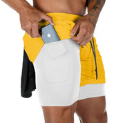 Men's Double Deck Shorts | 2 in 1 Gym Shorts | Auxxilus
