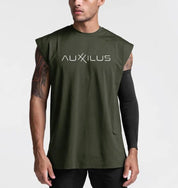 Auxxilus Mesh angle cut stringer Tank Top