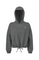 Auxxilus Yacht Cropped Oversize Hooded Sweatshirt