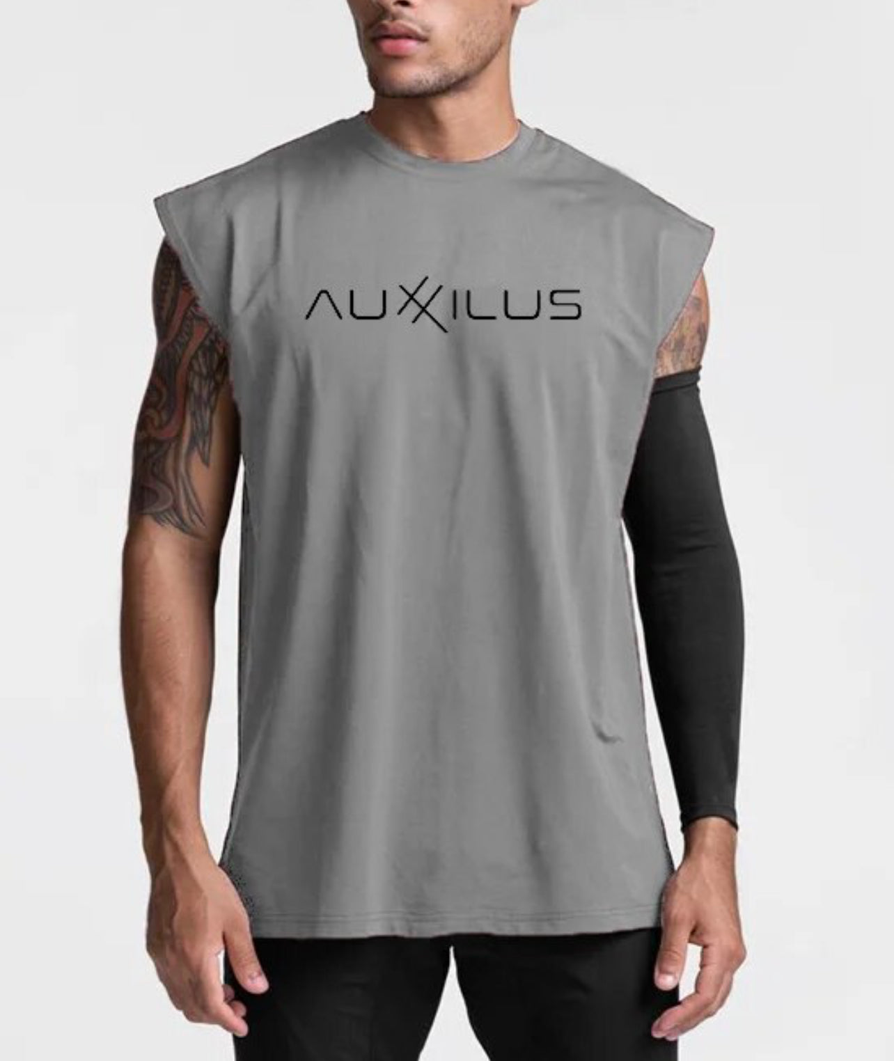 Auxxilus Mesh angle cut stringer Tank Top