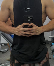 Hooded stringer tank top