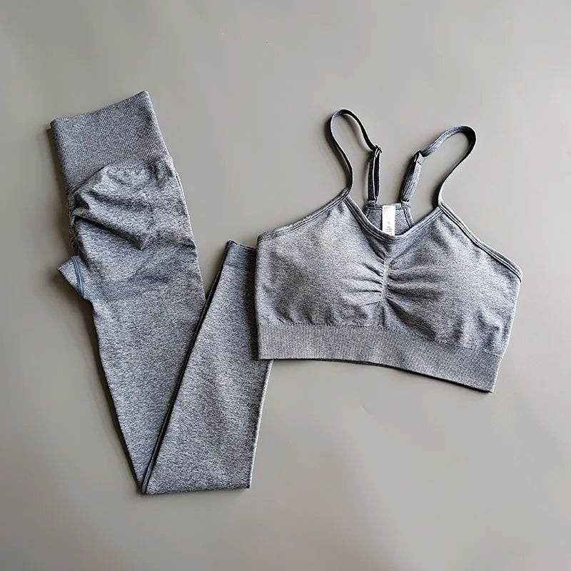 Women seamless yoga Set