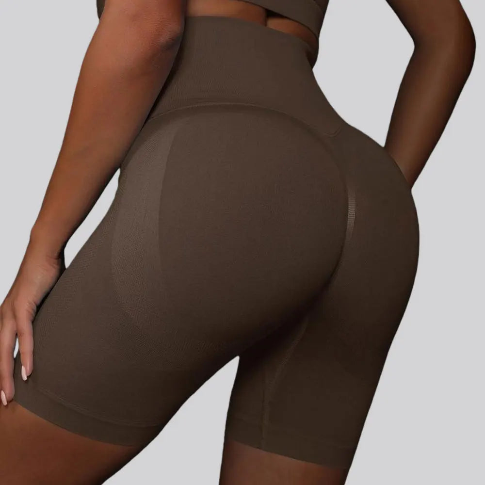 Women's Seamless High Waist Yoga Shorts