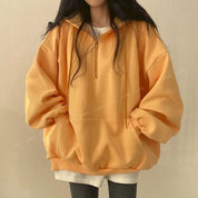 Women's Oversize zipper hoodie