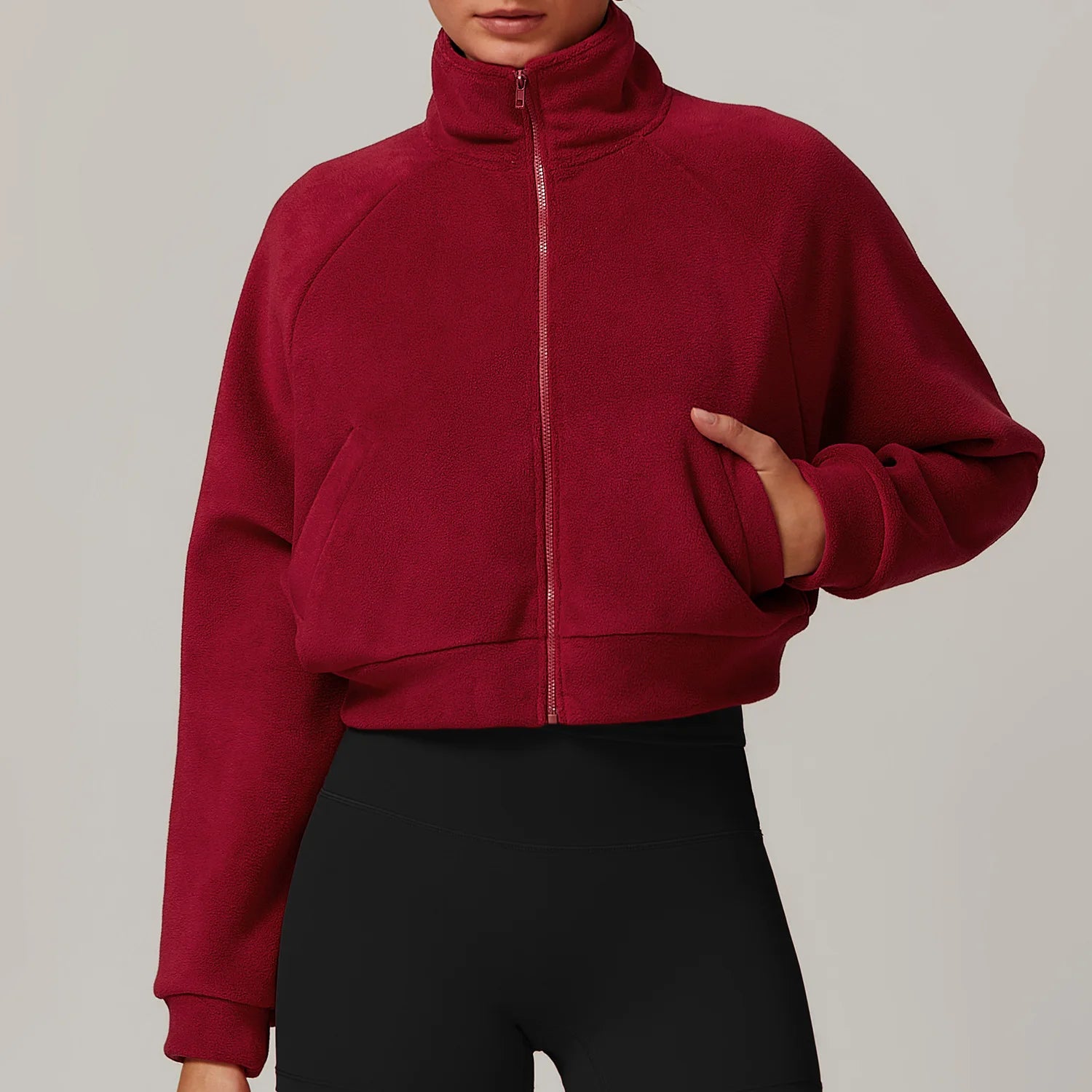 Women's Fleece Sports and Fitness Jacket