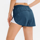 Auxxilus Women's 2 in 1 Gym Fitness Shorts Side Pocket