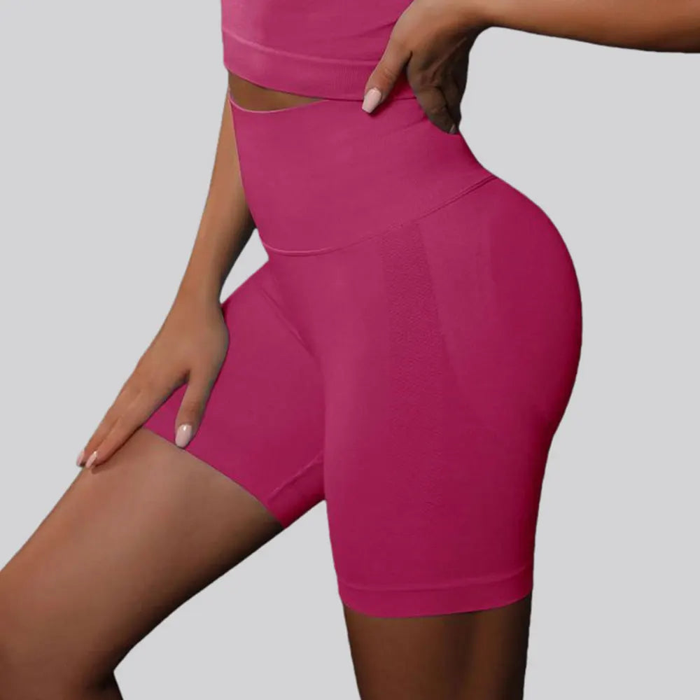 Women's Seamless High Waist Yoga Shorts