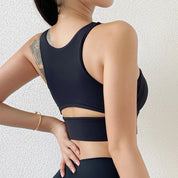 Women's crop top sports bra