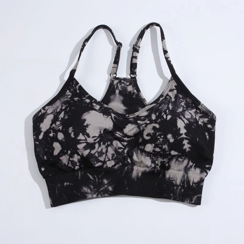 Women's Tie Dye Sports Fitness Bra