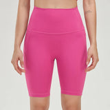 포켓이 있는 하이웨이스트 요가 짐 반바지