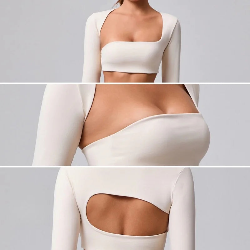 Women's Long Sleeve Crop Top Yoga