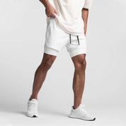 Men's 2-in-1 double layer running shorts