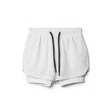 Men's 2-in-1 double layer running shorts