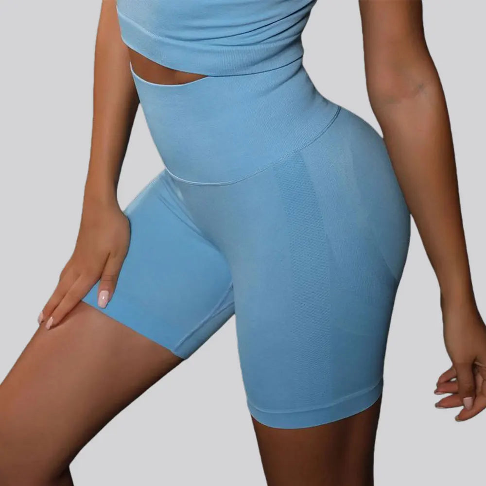 Women's Seamless High Waist Yoga Shorts