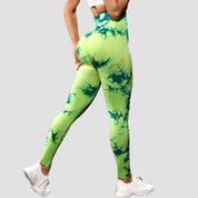 Marble color Tie-Dye Yoga leggings