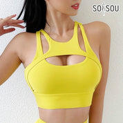 Women's crop top sports bra