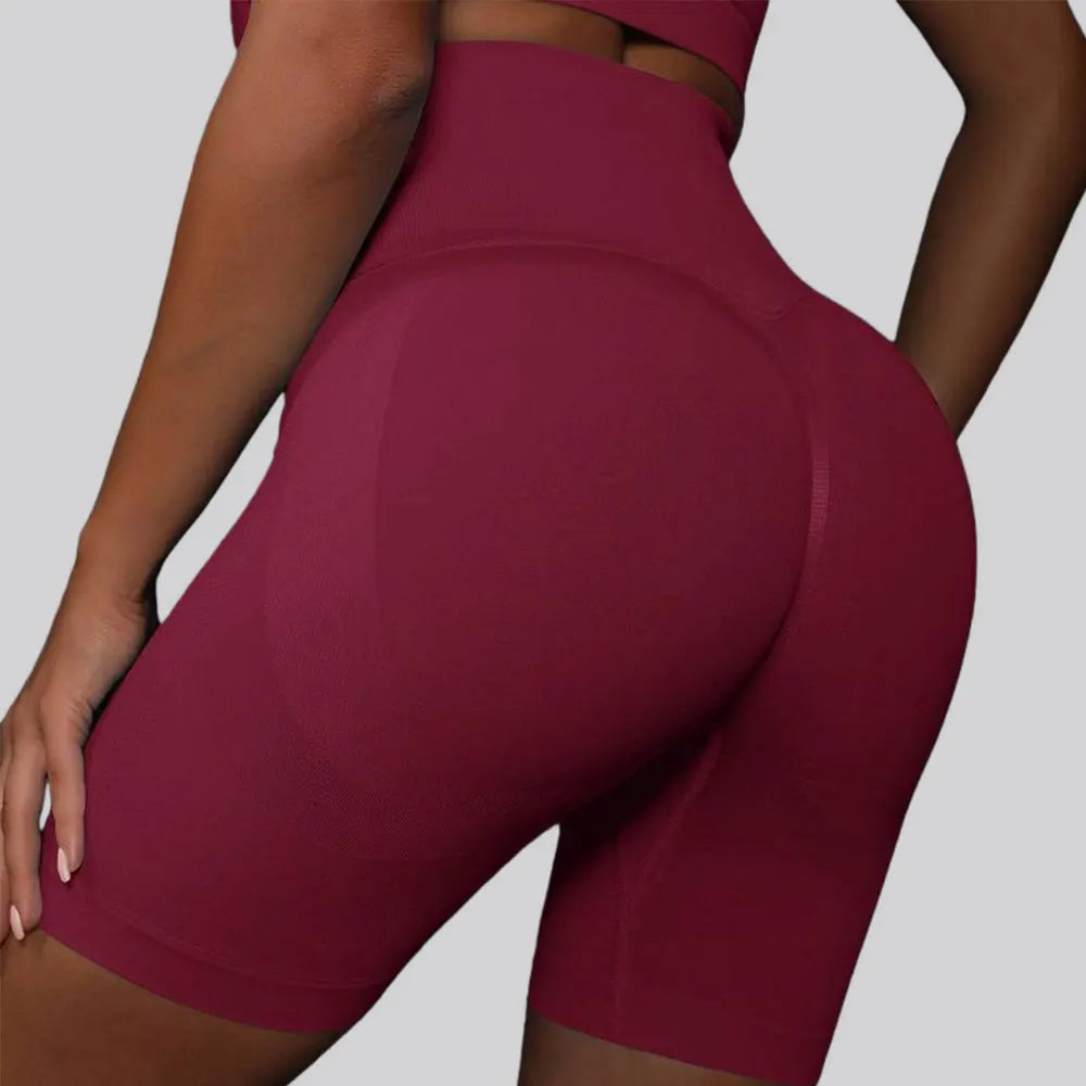 Women's Seamless High Waist Yoga Shorts