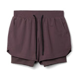 Men's 2-in-1 double layer running shorts