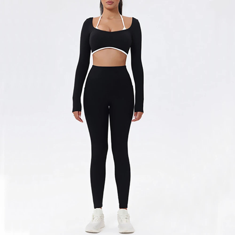 2PCS Women Tracksuit Yoga Set