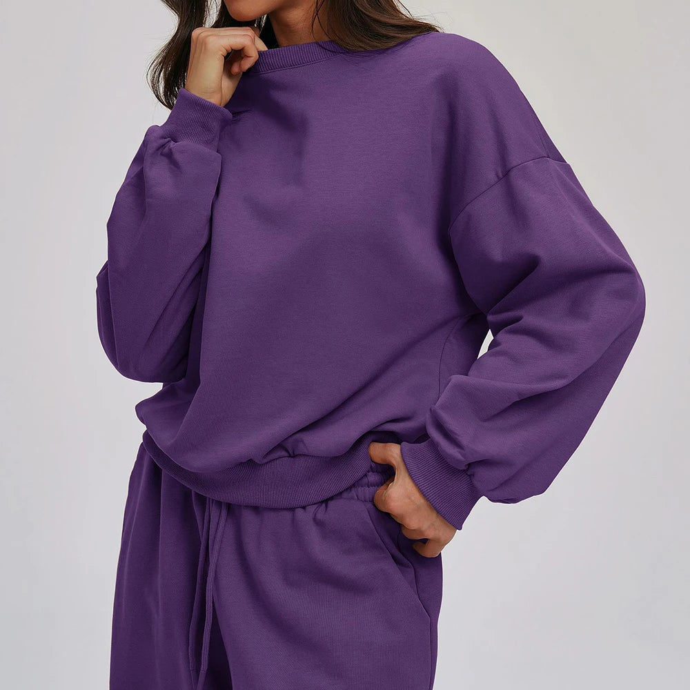 Women's winter Round Neck Sweatshirt