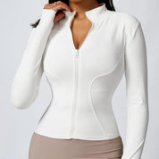 Zipper Seamless Long Sleeve Sports Jacket