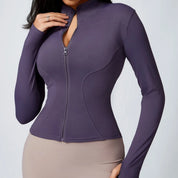 Zipper Seamless Long Sleeve Sports Jacket