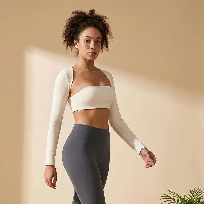 Women's Long Sleeve Crop Top Yoga