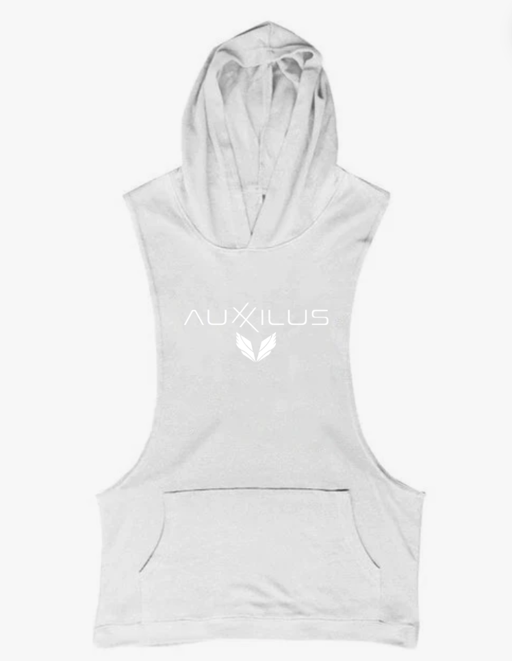 Auxxilus Fitness Hooded Tank Top Vest Stringer