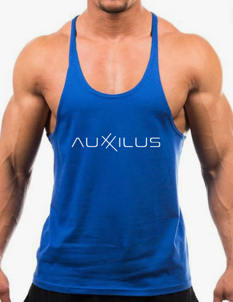 Auxxilus Fitness Hooded Tank Top Vest Stringer