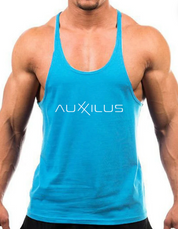 Auxxilus Fitness Hooded Tank Top Vest Stringer