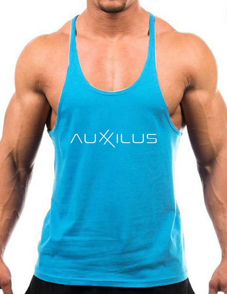 Auxxilus Fitness Hooded Tank Top Vest Stringer