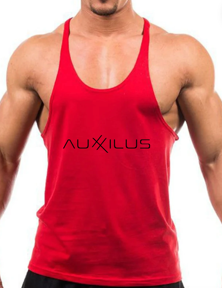 Auxxilus Fitness Hooded Tank Top Vest Stringer