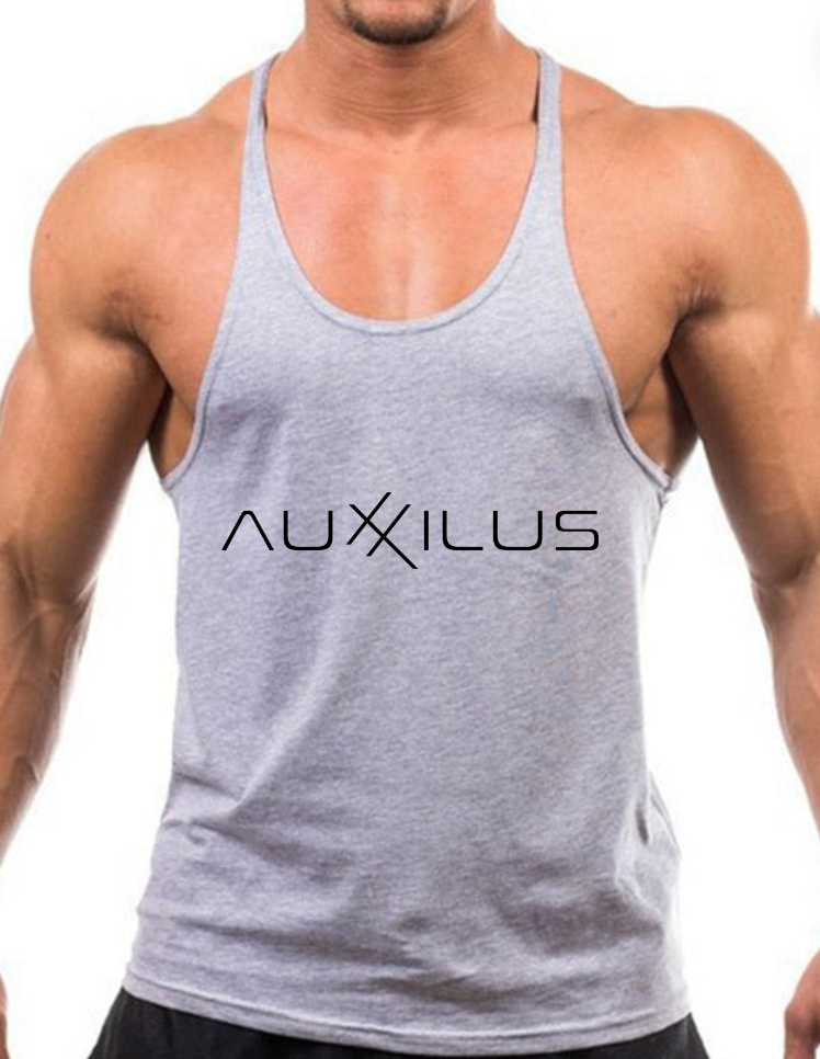 Auxxilus Fitness Hooded Tank Top Vest Stringer