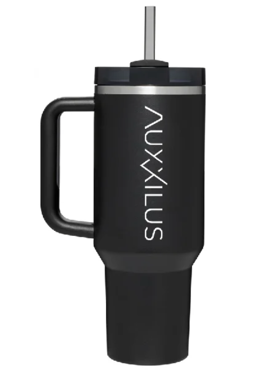 Auxxilus 40oz Tumbler with Handle Lid Straw